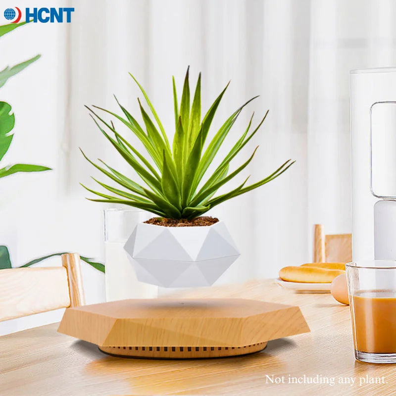 Magnetic Floating Plant Pot – Rotating Levitation Planter