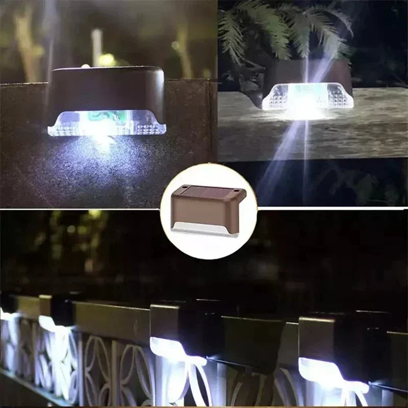 Waterproof Solar Step Lights – Outdoor Garden & Patio LED Lamps for Decks, Stairs & Pathways