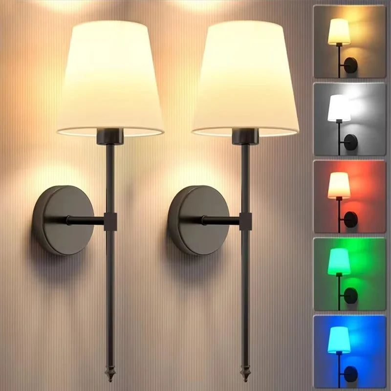 Cordless Wall Lamp – Rechargeable, Dimmable & Remote Controlled