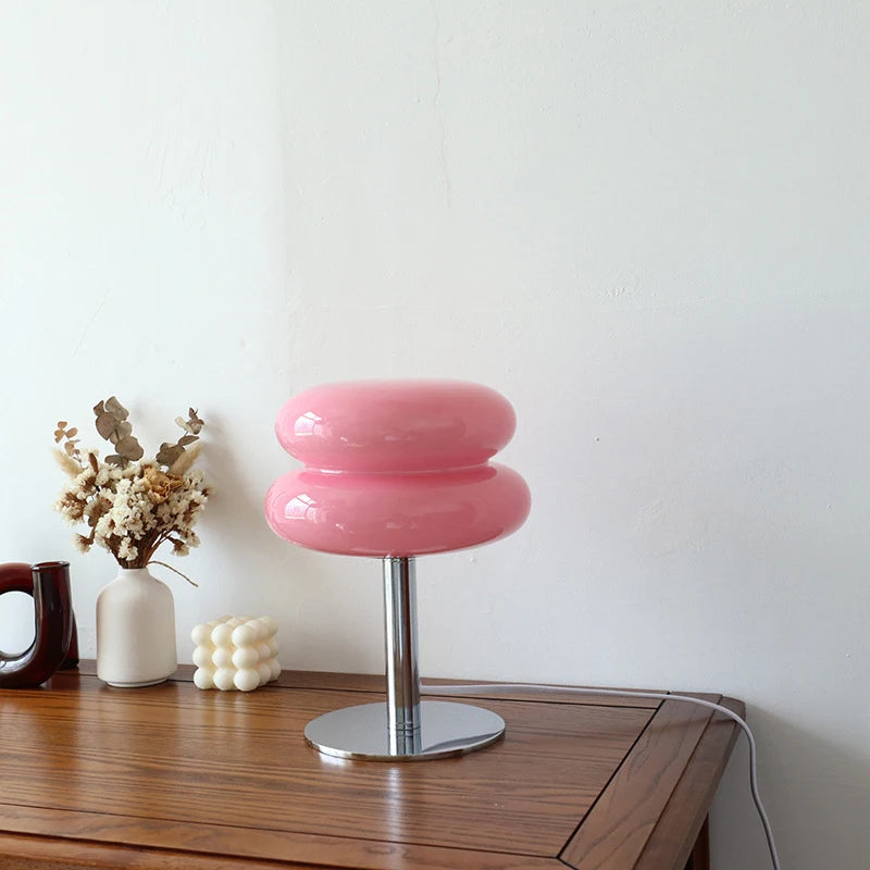 Tricolour Macaron Table Lamp – Ambient Light for Bedroom & Living Room