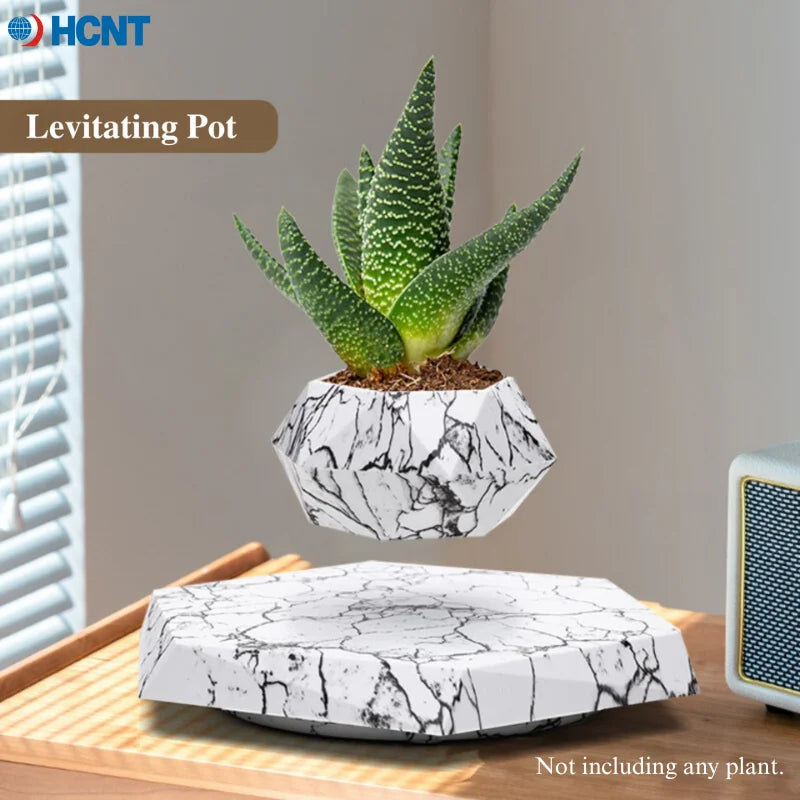Magnetic Floating Plant Pot – Rotating Levitation Planter