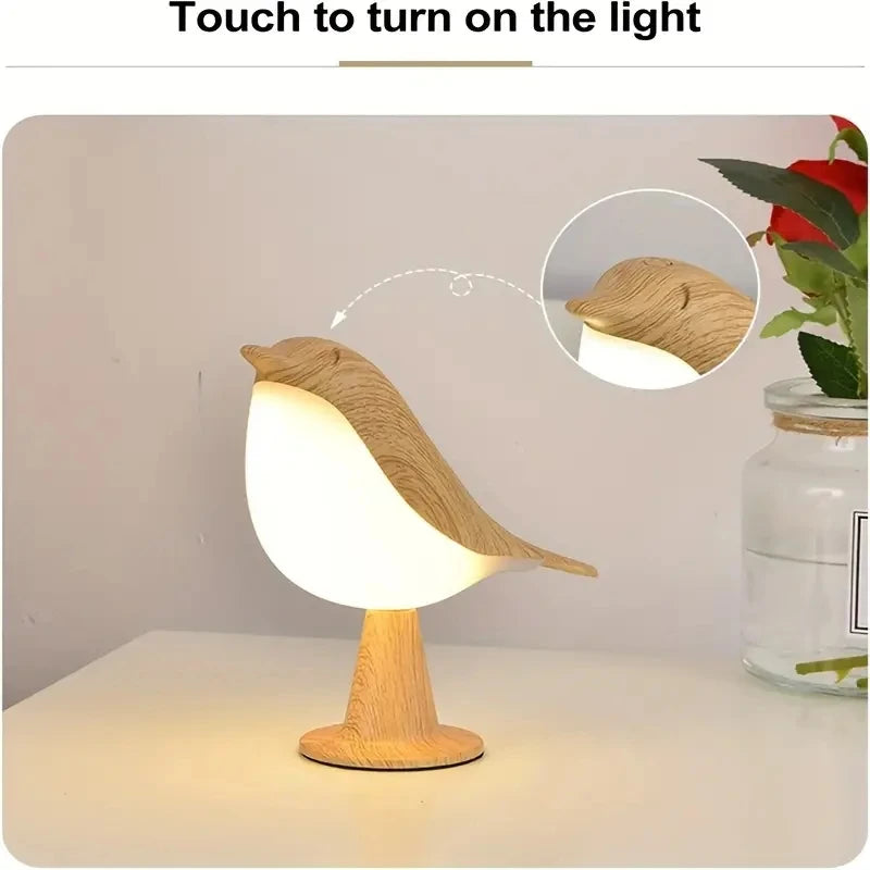 Minimalist Bird LED Lamp - Touch Control, 3 Colour Light