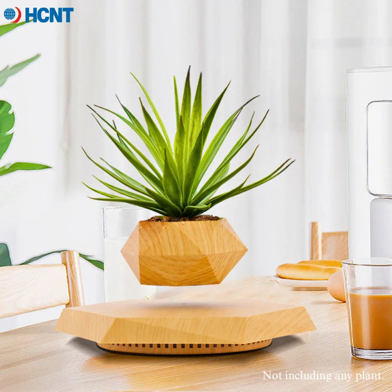Magnetic Floating Plant Pot – Rotating Levitation Planter