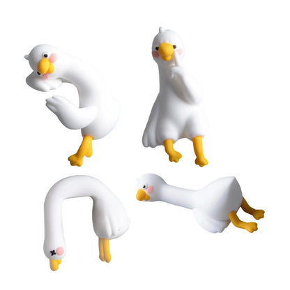 Mini Goose Monitor Decor – Quirky Desk Gift for Home & Office (4pcs)