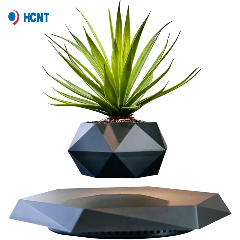 Magnetic Floating Plant Pot – Rotating Levitation Planter