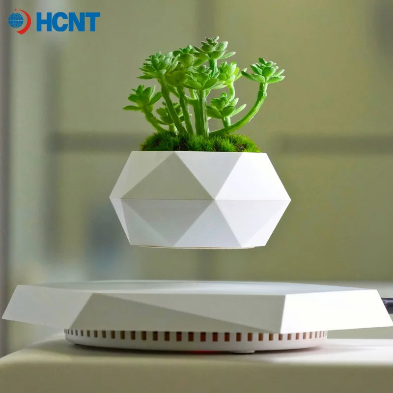 Magnetic Floating Plant Pot – Rotating Levitation Planter