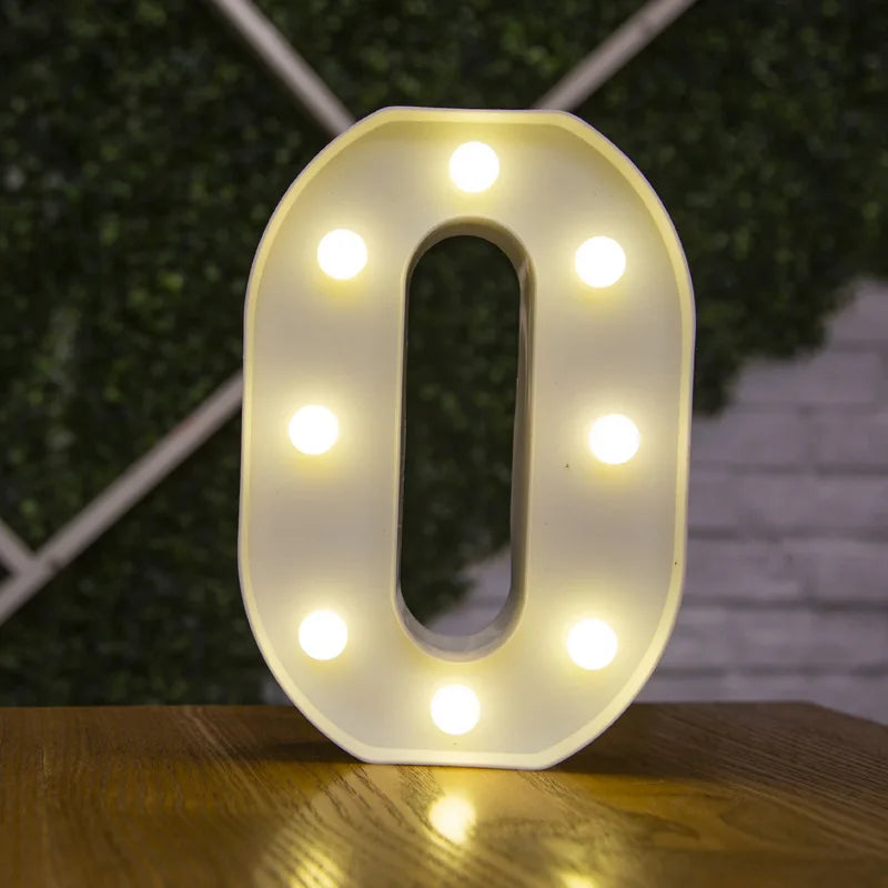 LED Alphabet Letters and Numbers for Home and Party Decoration