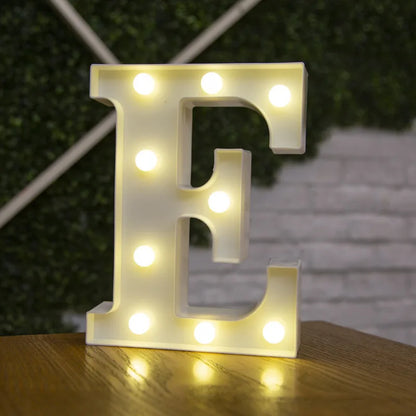 LED Alphabet Letters and Numbers for Home and Party Decoration