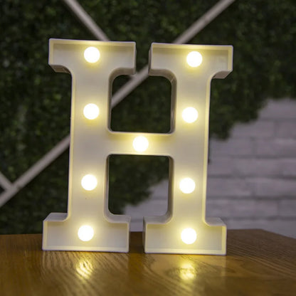 LED Alphabet Letters and Numbers for Home and Party Decoration