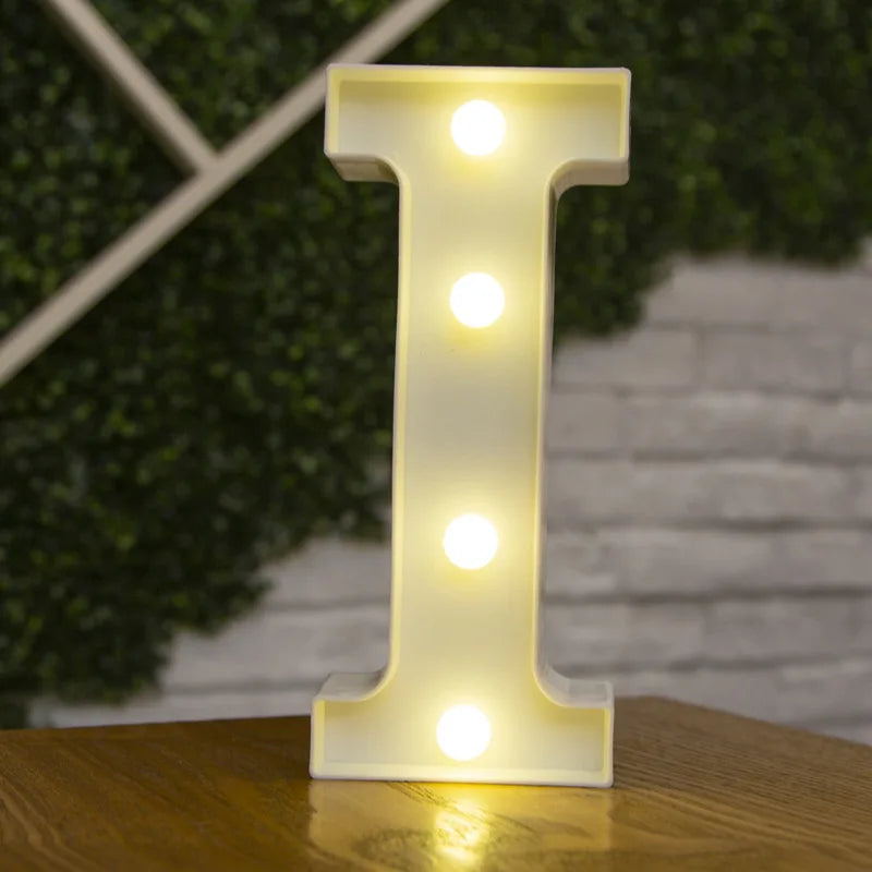 LED Alphabet Letters and Numbers for Home and Party Decoration