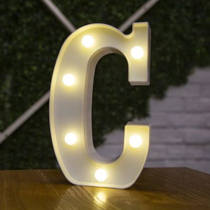 LED Alphabet Letters and Numbers for Home and Party Decoration