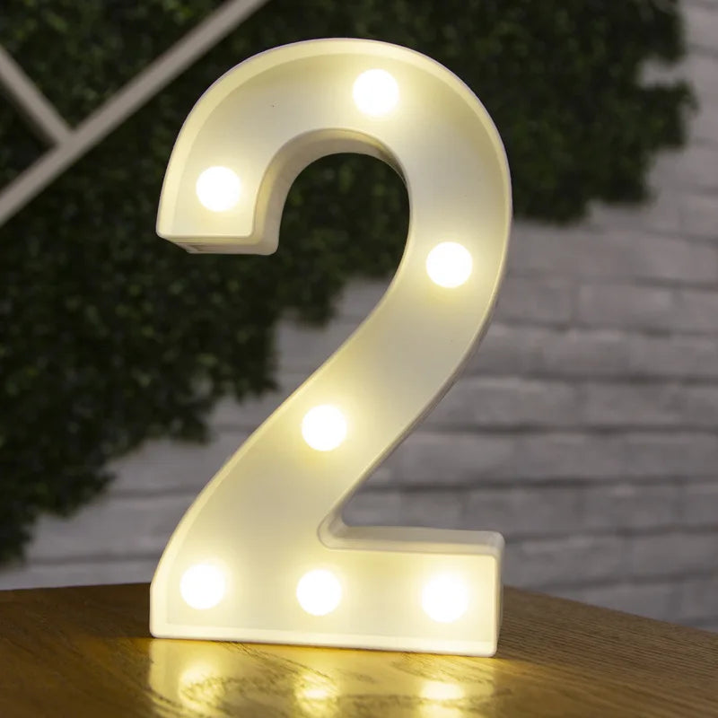 LED Alphabet Letters and Numbers for Home and Party Decoration