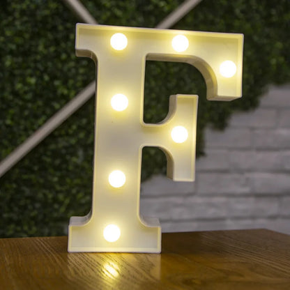 LED Alphabet Letters and Numbers for Home and Party Decoration