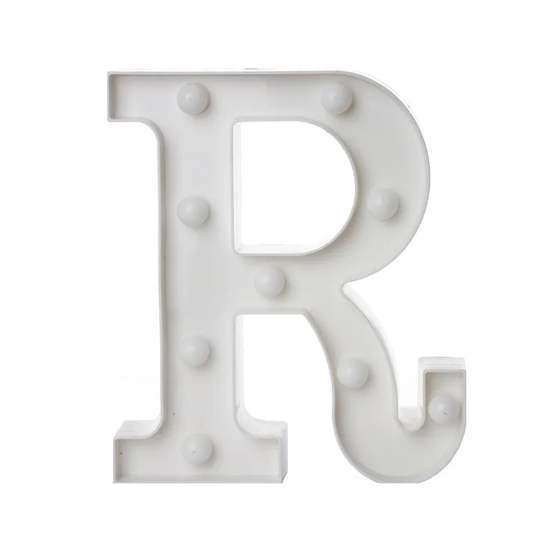 LED Alphabet Letters and Numbers for Home and Party Decoration