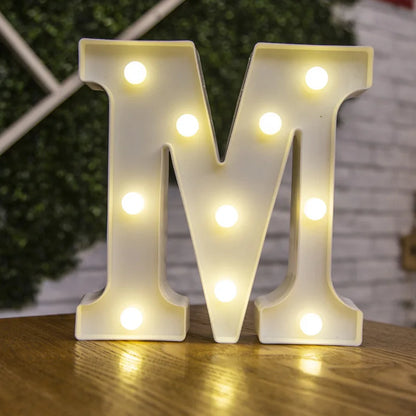 LED Alphabet Letters and Numbers for Home and Party Decoration