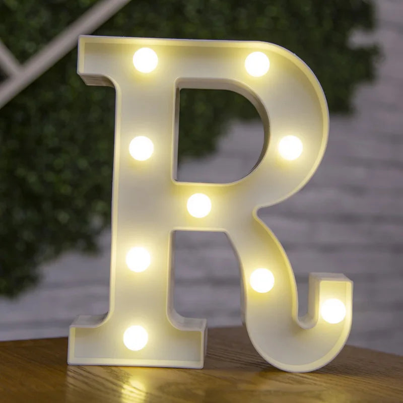 LED Alphabet Letters and Numbers for Home and Party Decoration