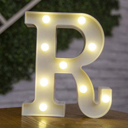 LED Alphabet Letters and Numbers for Home and Party Decoration