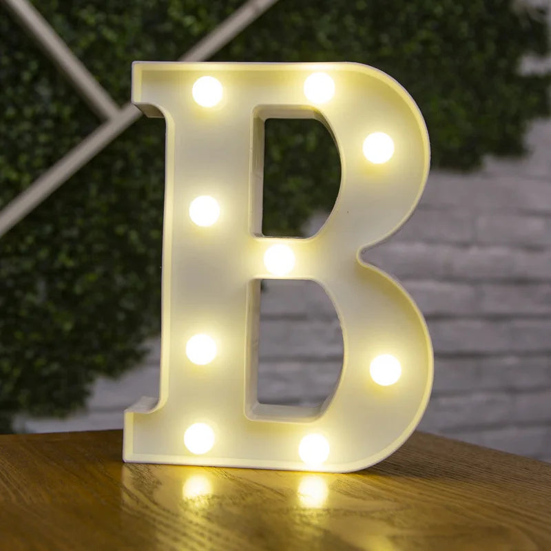 LED Alphabet Letters and Numbers for Home and Party Decoration