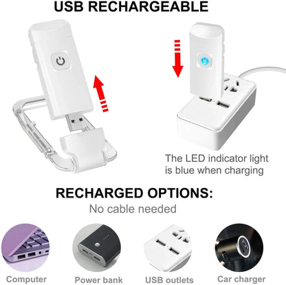 Adjustable USB Reading Light – Portable Clip-On LED for All Ages