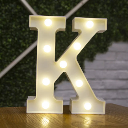 LED Alphabet Letters and Numbers for Home and Party Decoration