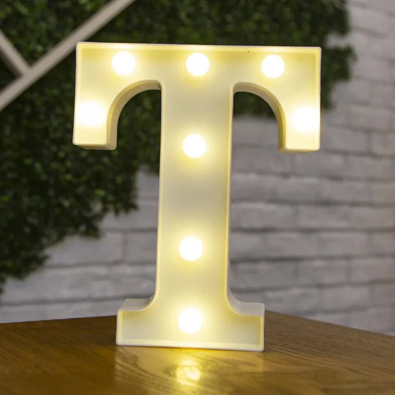 LED Alphabet Letters and Numbers for Home and Party Decoration