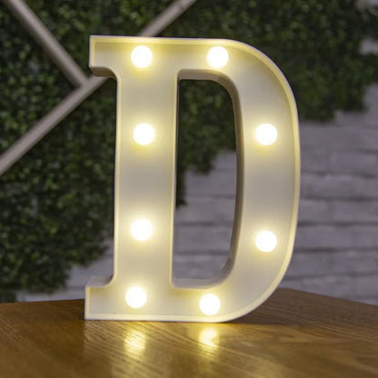LED Alphabet Letters and Numbers for Home and Party Decoration