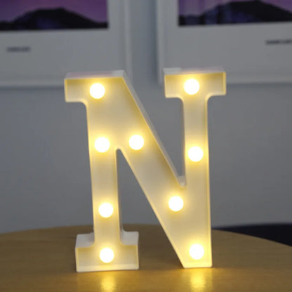 LED Alphabet Letters and Numbers for Home and Party Decoration