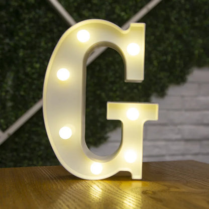 LED Alphabet Letters and Numbers for Home and Party Decoration