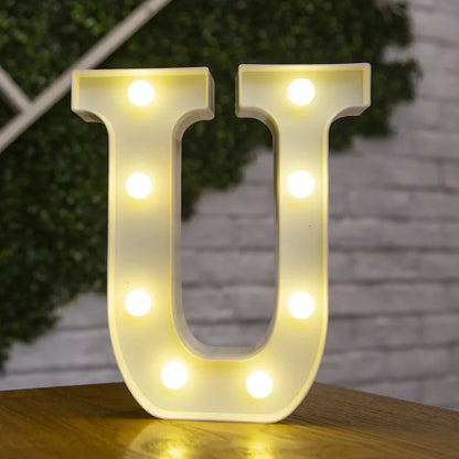 LED Alphabet Letters and Numbers for Home and Party Decoration