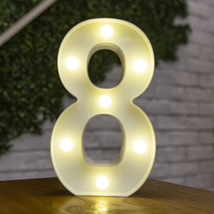 LED Alphabet Letters and Numbers for Home and Party Decoration