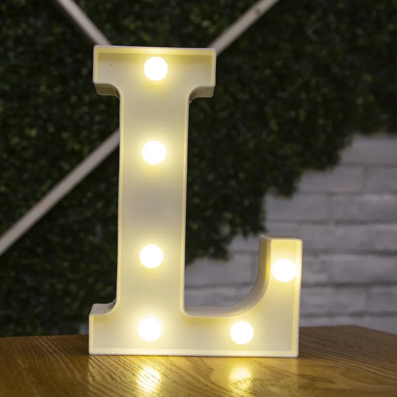 LED Alphabet Letters and Numbers for Home and Party Decoration
