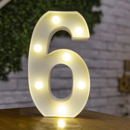 LED Alphabet Letters and Numbers for Home and Party Decoration