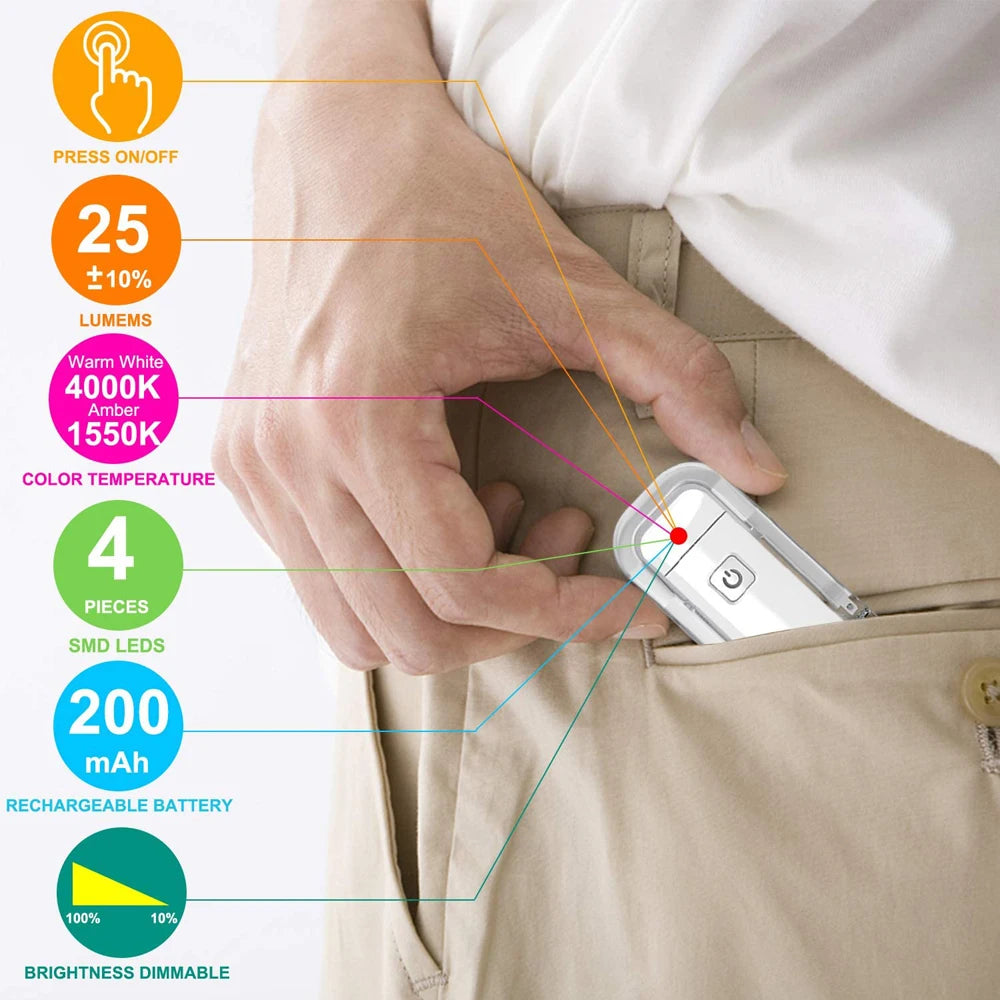 Adjustable USB Reading Light – Portable Clip-On LED for All Ages