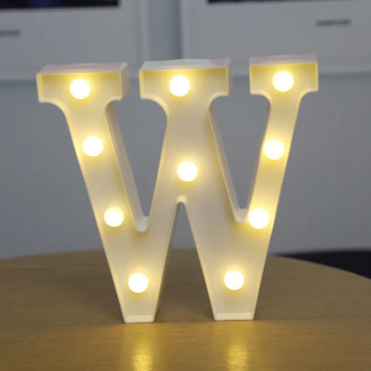 LED Alphabet Letters and Numbers for Home and Party Decoration