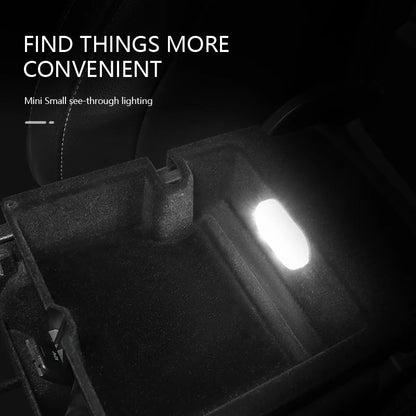USB Rechargeable Mini Car Touch Lamp – Magnetic LED Light for Floor, Trunk & Interior Spaces