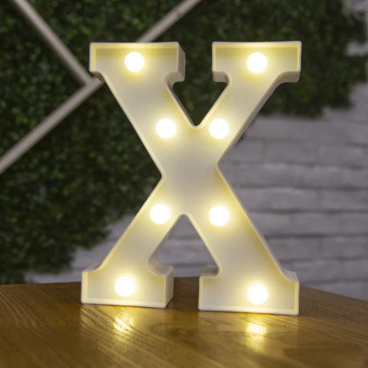LED Alphabet Letters and Numbers for Home and Party Decoration