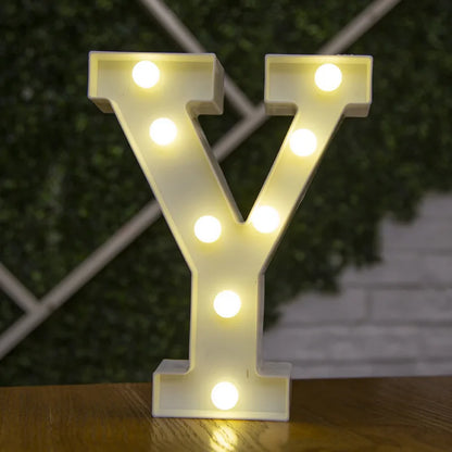 LED Alphabet Letters and Numbers for Home and Party Decoration