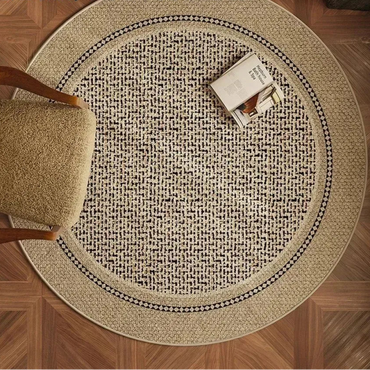 Non-Slip Round Rug - Vintage Floor Mat for Home