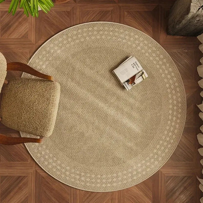 Non-Slip Round Rug - Vintage Floor Mat for Home