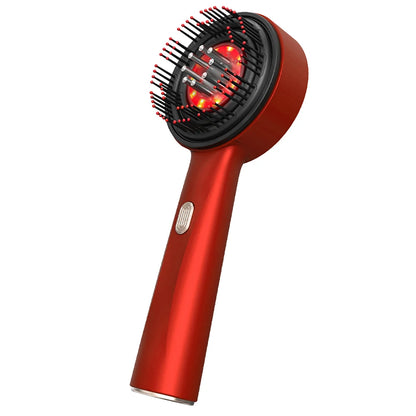 Hair Massage Comb – Vibrating Scalp Brush with Red Light Care