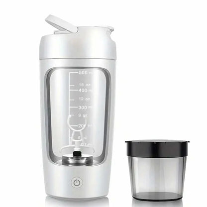 Electric 500ML Shaker Cup – USB Mixing Bottle for Protein Powder, Milk & Coffee