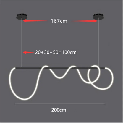 Contemporary LED Ceiling Pendant – Elegant Linear Light