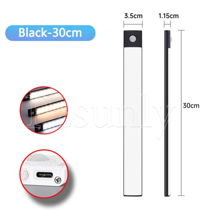 Motion Sensor LED Bar – USB Rechargeable Cabinet Light