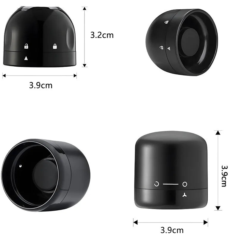 Vacuum Wine Stopper - Rotating Lock Sealer for Red and Sparkling Wine