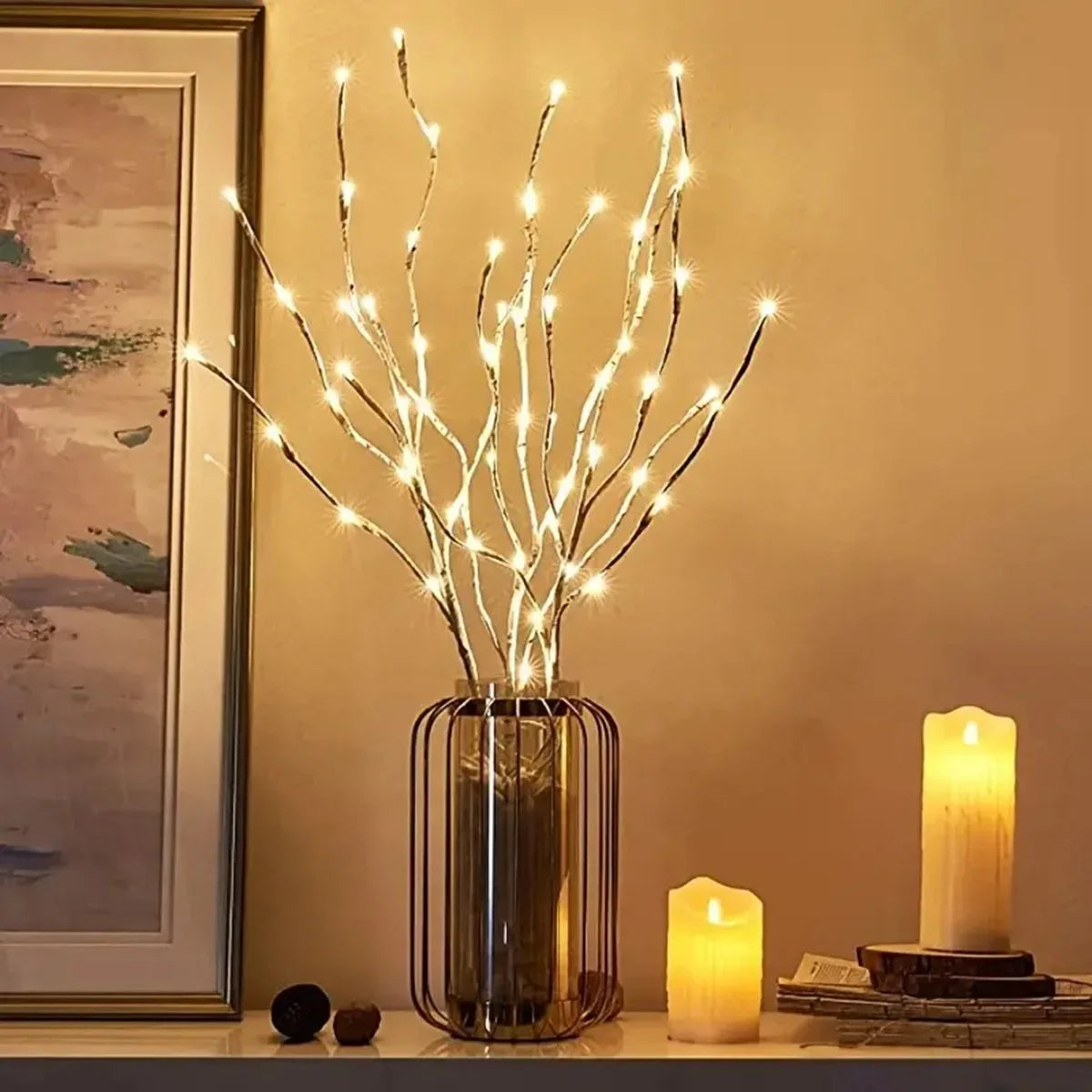 Decorative Birch LED Twig – Elegant Battery-Powered Branch Light