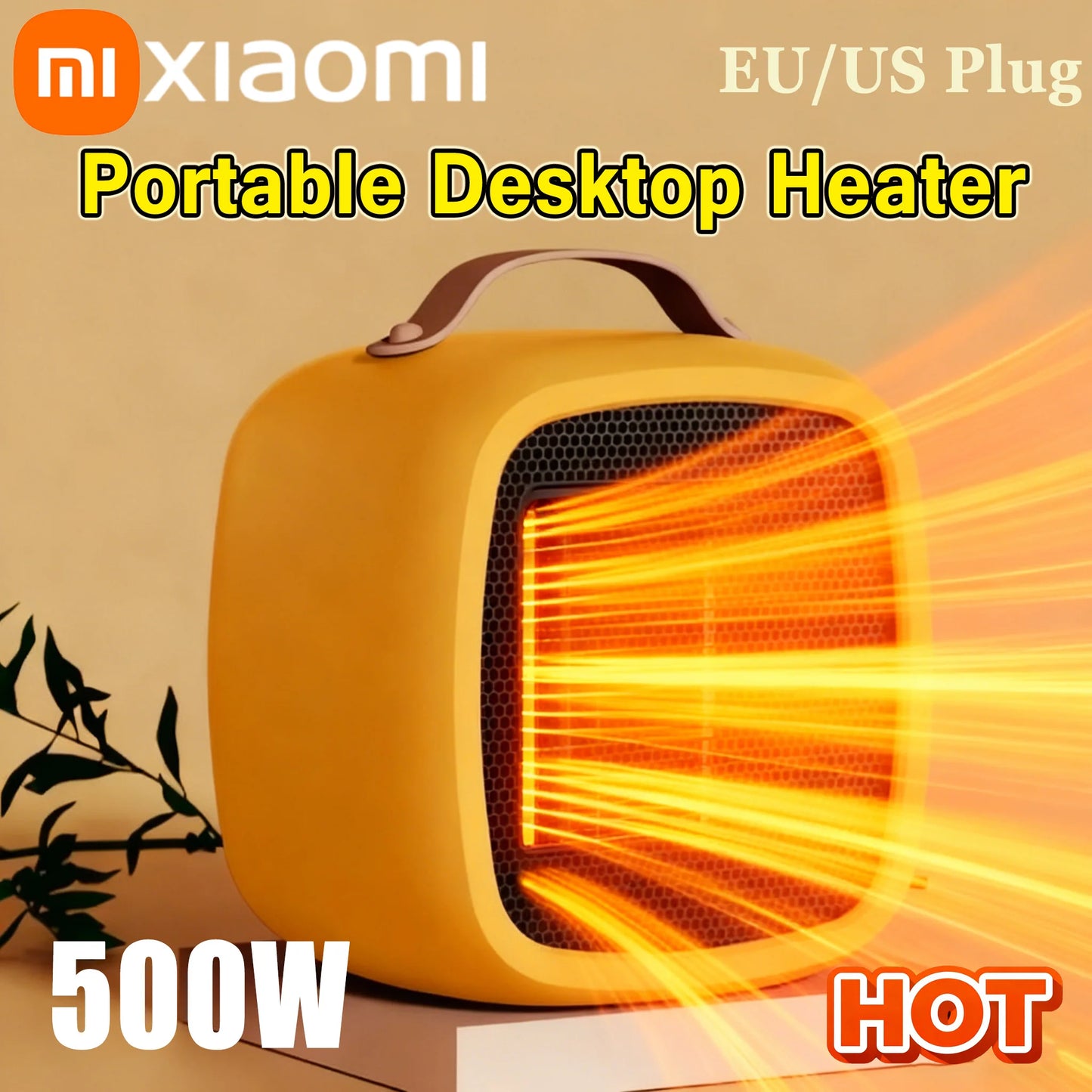 Xiaomi Mini Desktop Heater - Fast and Quiet 500W Ceramic Warmth