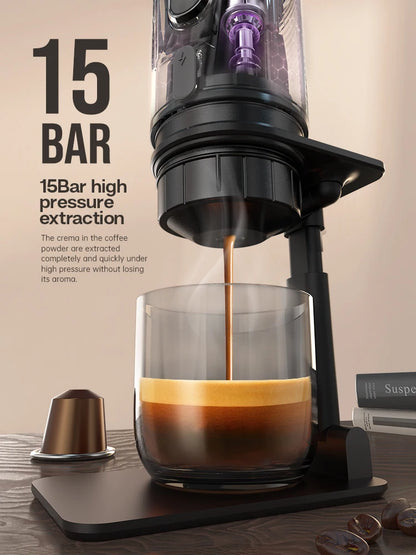 HiBREW Portable Espresso Maker – 12V Coffee Machine for Car & Home