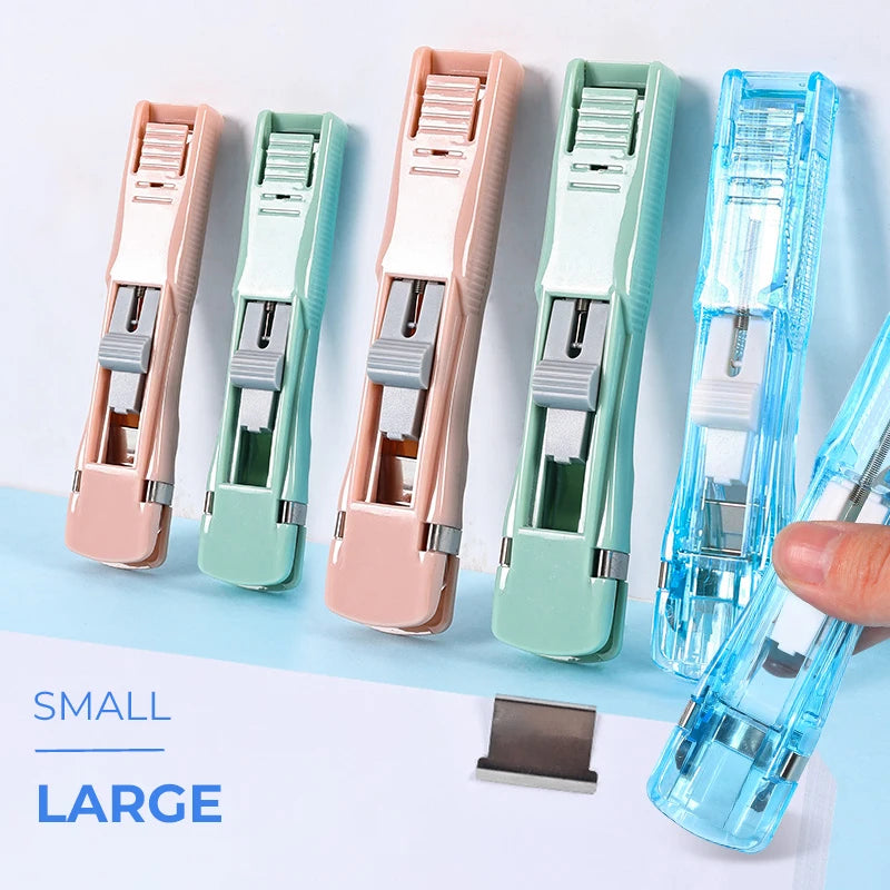 Reusable Push Stapler - Traceless Binding Tool for Office and School