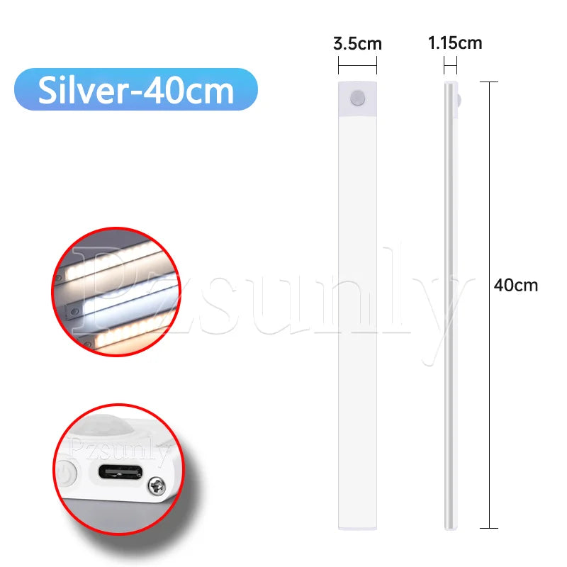Motion Sensor LED Bar – USB Rechargeable Cabinet Light