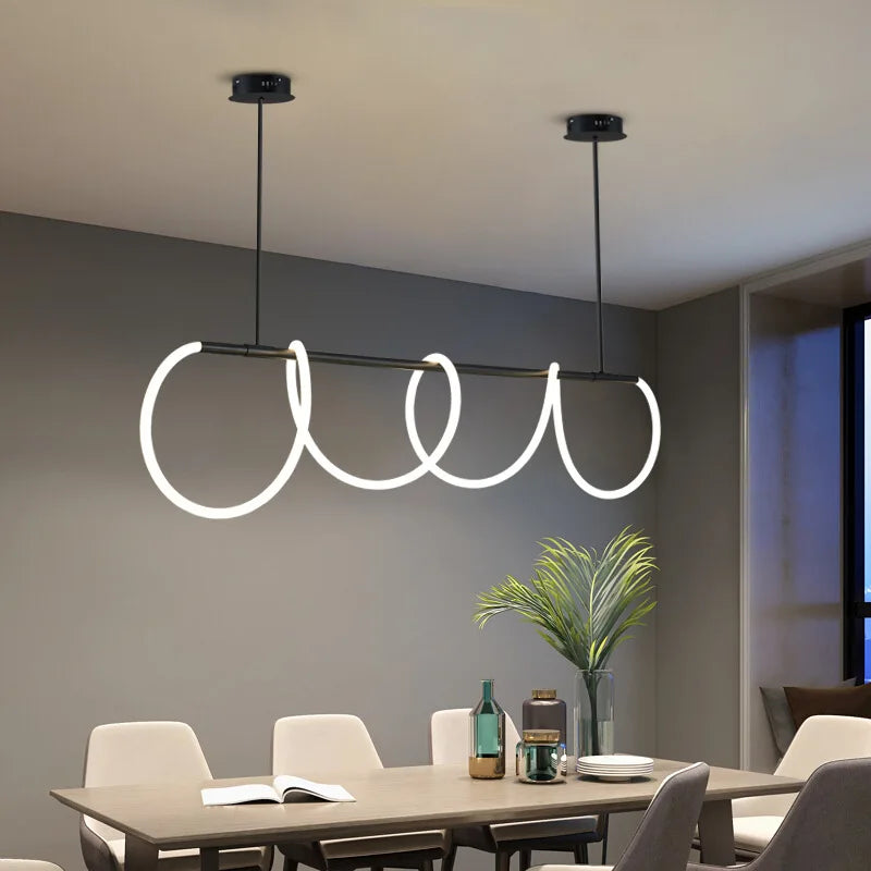 Contemporary LED Ceiling Pendant – Elegant Linear Light